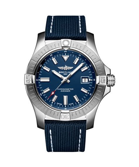 breitling herren blaues zifferblatt|Avenger Automatic 43 .